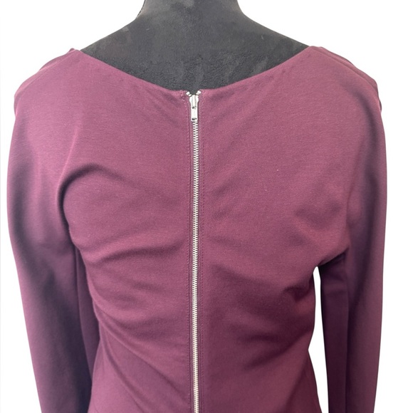 Aritzia Wilfred Long Sleeve Dress Burgundy - Picture 5 of 8